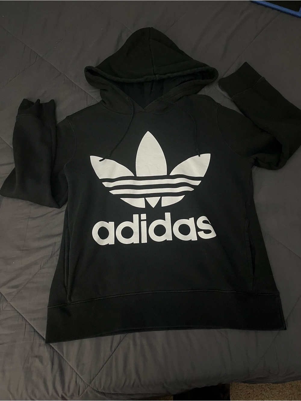 Adidas jacket label inside garment